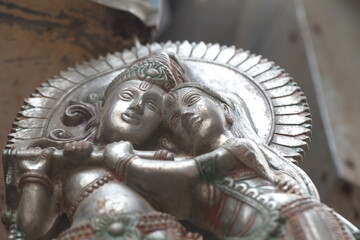 India,Vrindavan,November 2016.  shopping  in India street bazar