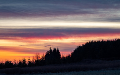Obraz na płótnie Canvas colorful sky sunrise