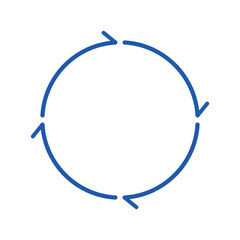 Circulation image. Rotation arrow Symbol. Design element
