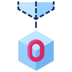 Genesis icon, Blockchain related vector illustration