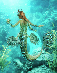 Mermaid´s side trip, 3d CG