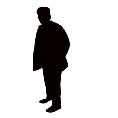 a man body silhouette vector