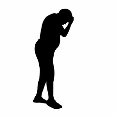 a man body silhouette vector