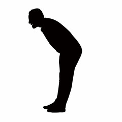 a man body silhouette vector