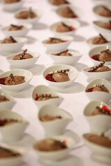 Cakes Tartlets Dessert Restaurant Moulds white brown