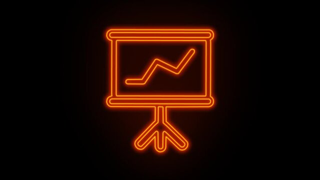 Draving board chart graphic icon