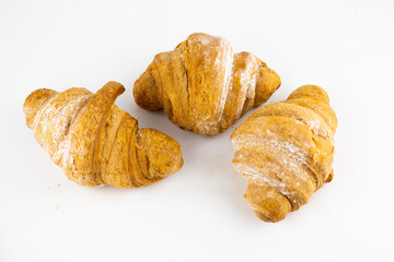 croissants on a white background