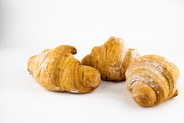 croissants on a white background
