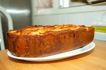 sugar-free and organic sponge cake