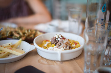 Traveling through Greece, stopping at a local village and eating at the only restaurant will lead to authentic Greek food, cooked in an old oven, using local ingredients