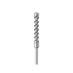 Realistic drill bit and steel nail. Accessory for repair, drilling wood, concrete or metal surface