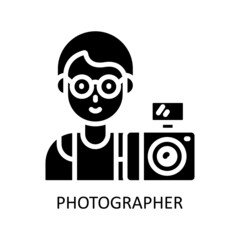 Photographer Vector Solid icons for your digital or print projects.
