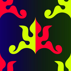 Sample ethnic, folk, geometric, mosaic ornament, pattern for fabrics, interiors, ceramics and furniture in the Arabian style.