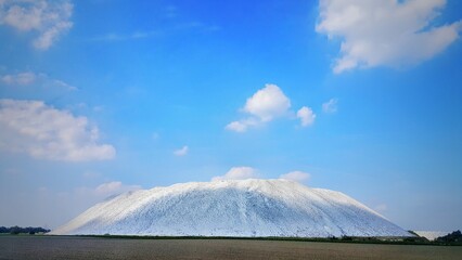 Mountain with nice blue sky