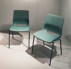 green and blue chairs