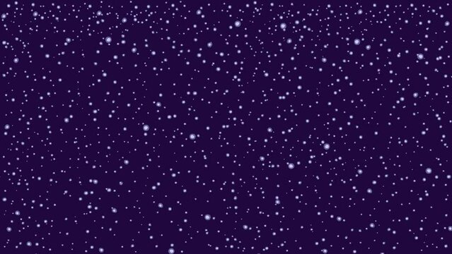 Stars pulsing in space cartoon animation 4x more version. Fully hand drawn, dynamic, cartoon on cosmic background for any use. Seamless loop, alpha channel included.