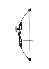 Modern composite bow for sports and entertainment. Isolate on a white back.