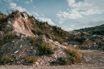mountain and sky in cordoba argentina on vacation