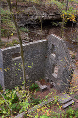 Interior of Remaining Walls of the Mitchell's Mill Ruins