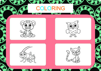 This worksheet is about the coloring activity.