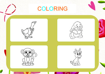 This worksheet is about the coloring activity.