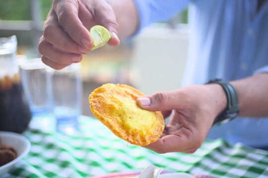 Egg patty from colombian coast
