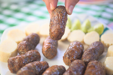 Colombian Food called Butifarra