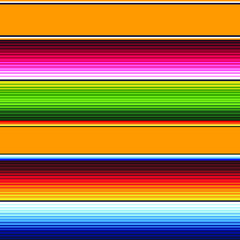 Mexican Blanket Stripes Seamless Vector Pattern. Colorful Mexican background.