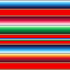 Mexican Blanket Stripes Seamless pattern. Colorful Mexican background.