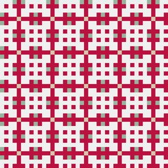 Fototapeta premium Abstract Cross Pattern generative computational art illustration