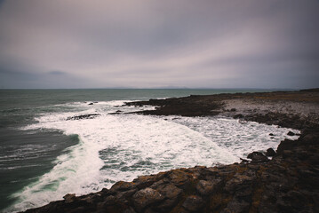 Vista sull oceano Atlantico dalla costa Irlandese