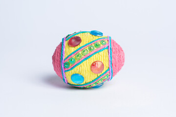 Easter egg on the white background