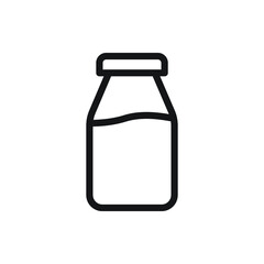 botol milk, coffee icon for website, presentation symbol 