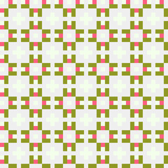 Abstract Cross Pattern generative computational art illustration
