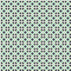 Fototapeta premium Abstract Cross Pattern generative computational art illustration