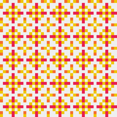 Fototapeta premium Abstract Cross Pattern generative computational art illustration