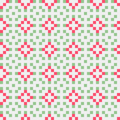 Fototapeta premium Abstract Cross Pattern generative computational art illustration