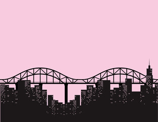 Night City Vector Design Template Free EPS File