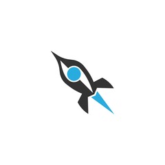 Rocket icon logo illustration design