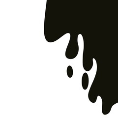 Luxury blackwhite ART in Eastern style. Natural Pattern. The ancient art of Japanese marbling. Gouache painting- can be used as a trendy background.