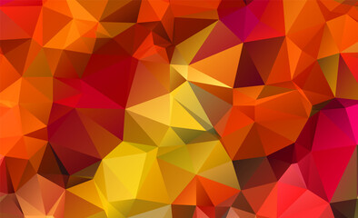 Fototapeta premium Illustration Colorful swirl rainbow polygon background or frame triangle pattern in multi rainbow spectrum color