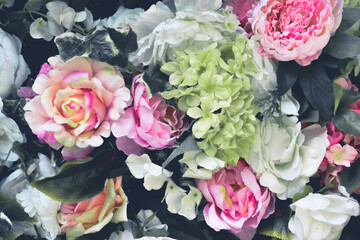 Background from different flowers