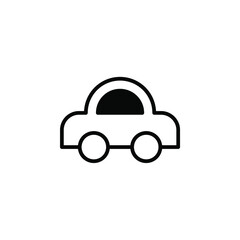 Car, Automobile, Transportation Solid Line Icon Vector Illustration Logo Template. Suitable For Many Purposes.