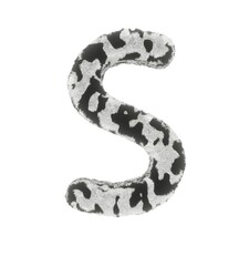 Cow Themed Font  Letter S