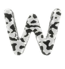 Cow Themed Font  Letter W