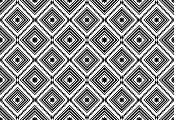 concept fabric geometric ethnic oriental seamless pattern traditional Design for background,carpet,wallpaper,clothing,wrapping,Batik,fabric,Vector illustration embroidery style.