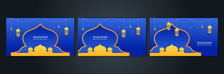 Islamic Background Design for Ramadan Kareem Vector Template Illustration