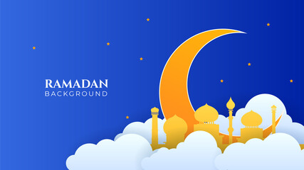 Islamic Background Design for Ramadan Kareem Vector Template Illustration