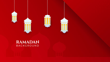 Islamic Background Design for Ramadan Kareem Vector Template Illustration