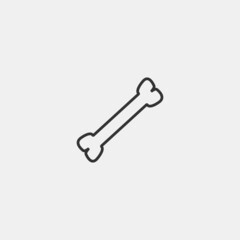 Bone vector icon illustration sign